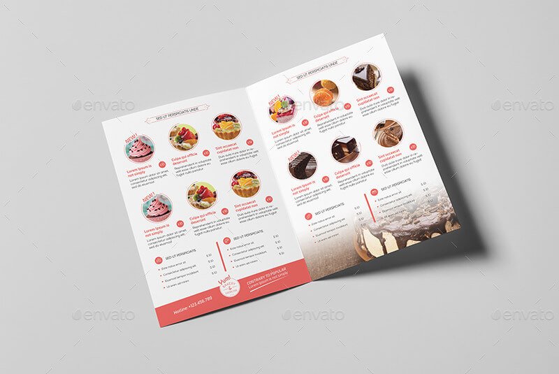 Bakery & Cupcake Shop - Menu Template