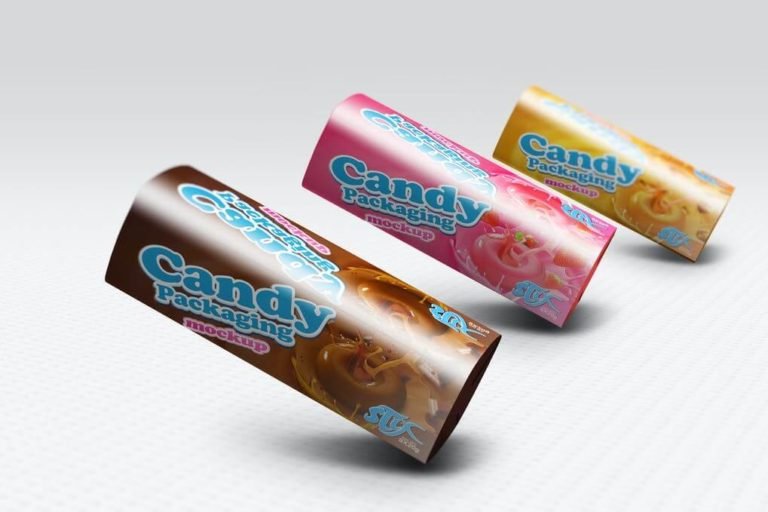 20+ Sweet, Crunchy and Free Candy Packaging Mockups PSD Template