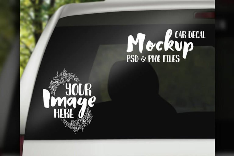 Download 10+ Creative Free Car Window Decal mockup PSD Templates