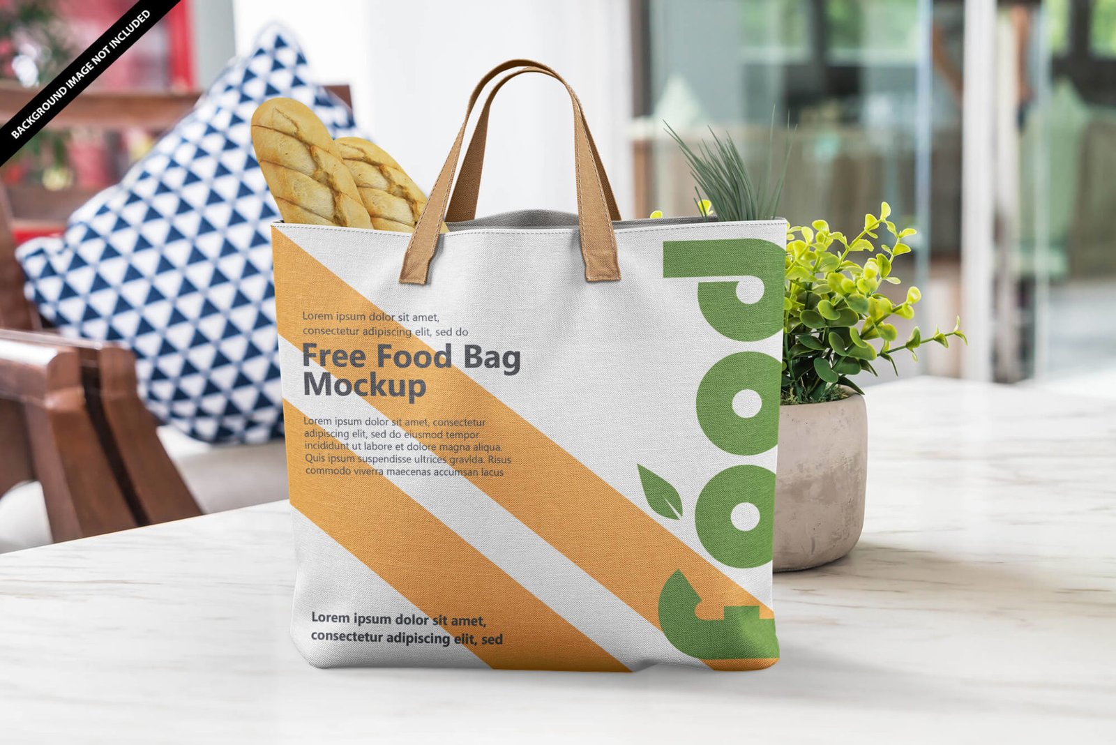 Free Food Carry Bag Mockup PSD Template -| Mockup Den