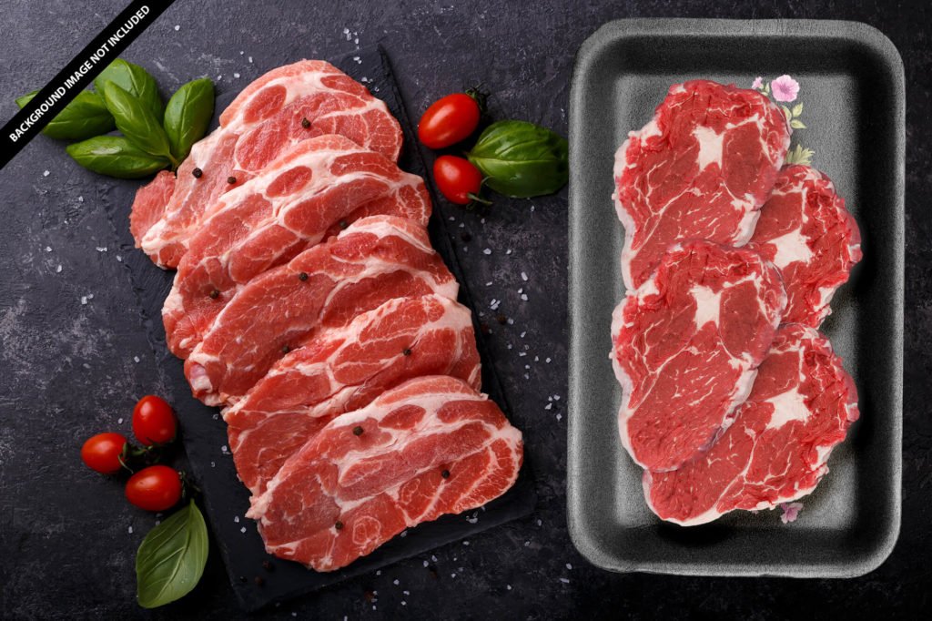 Free Meat Tray Mockup PSD Template