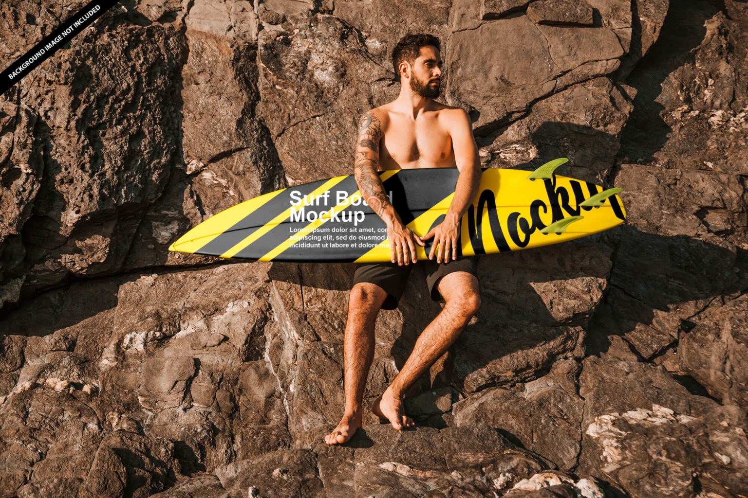 Download Free SurfBoard Mockup PSD Template | Mockup Den