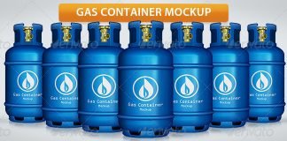 Gas Container Mockup