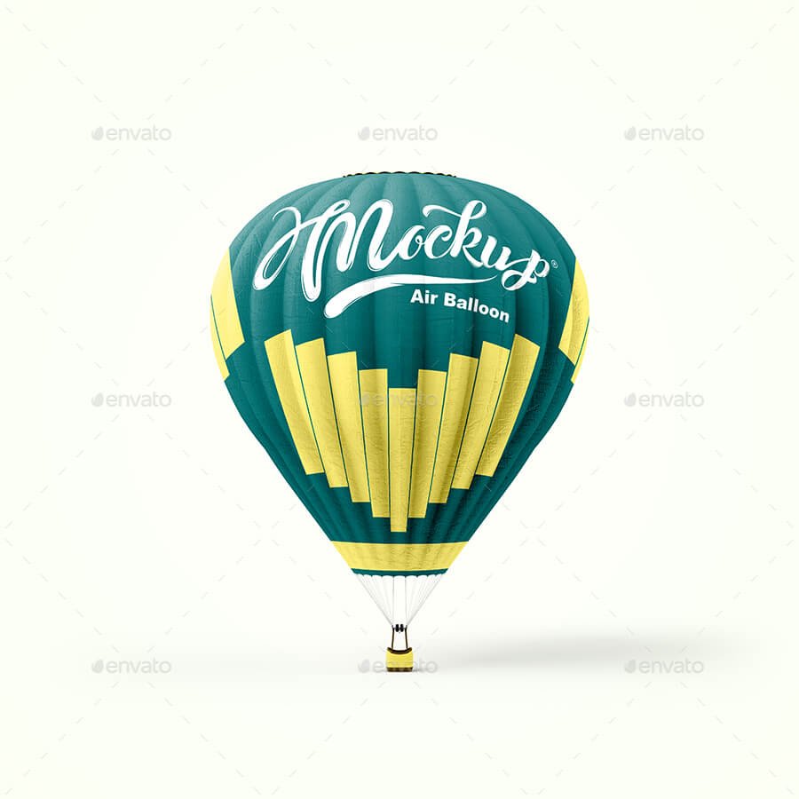 Hot Air Balloon Mockup
