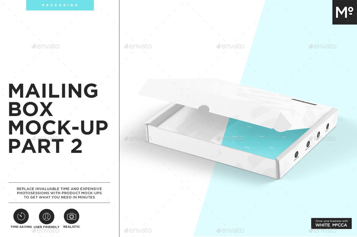 20+ Creative Free Mailing Box Mockup PSD Templates