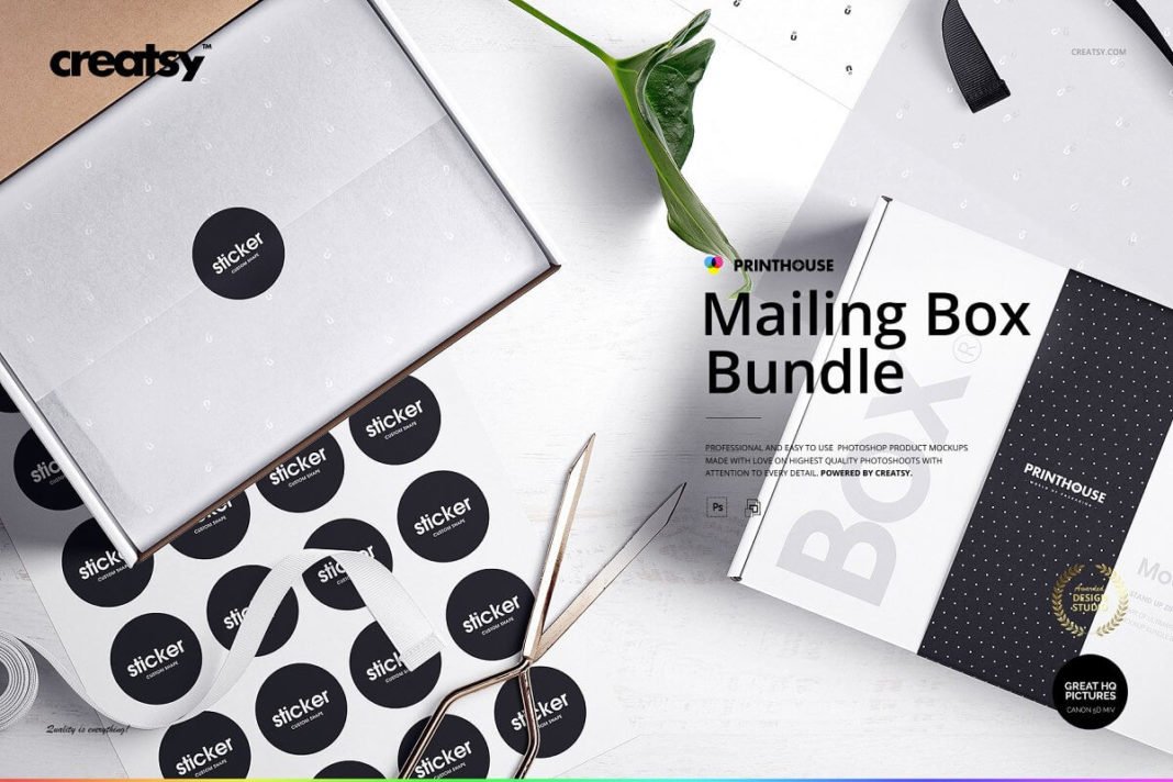 Download 20+ Creative Free Mailing Box Mockup PSD Templates