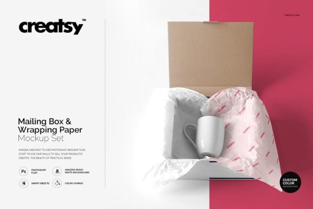 Download 20+ Creative Free Mailing Box Mockup PSD Templates