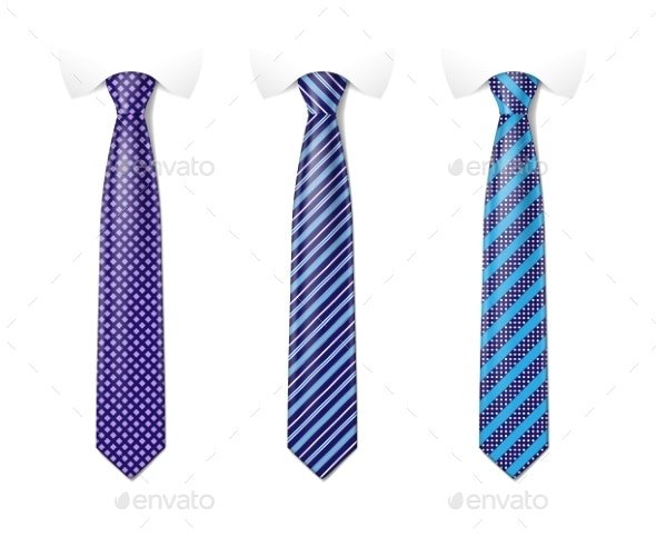 Man Colored Tie Set