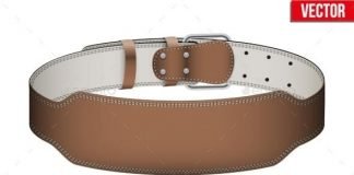 Mockup Weightlifting GYM Leather Belt