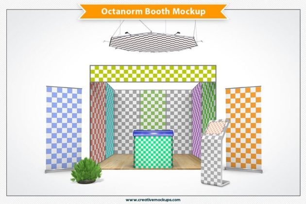Download 20+ Best Free Creative Booth Mockup PSD Template (Trade Show)