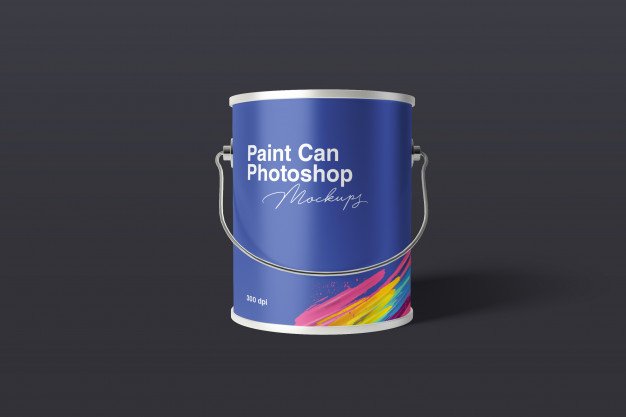 Paint can mockup Premium Psd