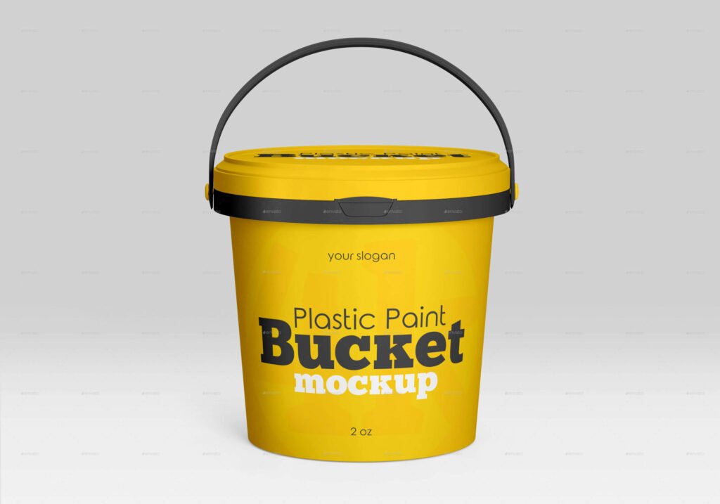 20+ Colorful Free Paint bucket mockups PSD Templates: