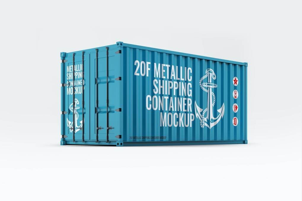 Shipping Container Mock-Up All items/Graphic Templates/Product Mockups