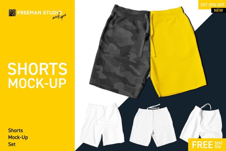 21+ Fantastic & Trendy Shorts Mockup PSD Templates