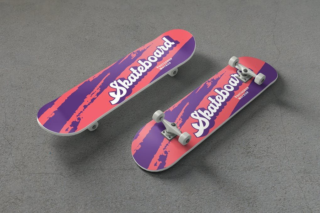 Skateboard PSD Mockups
