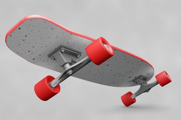 Skateboard mockup Free Psd