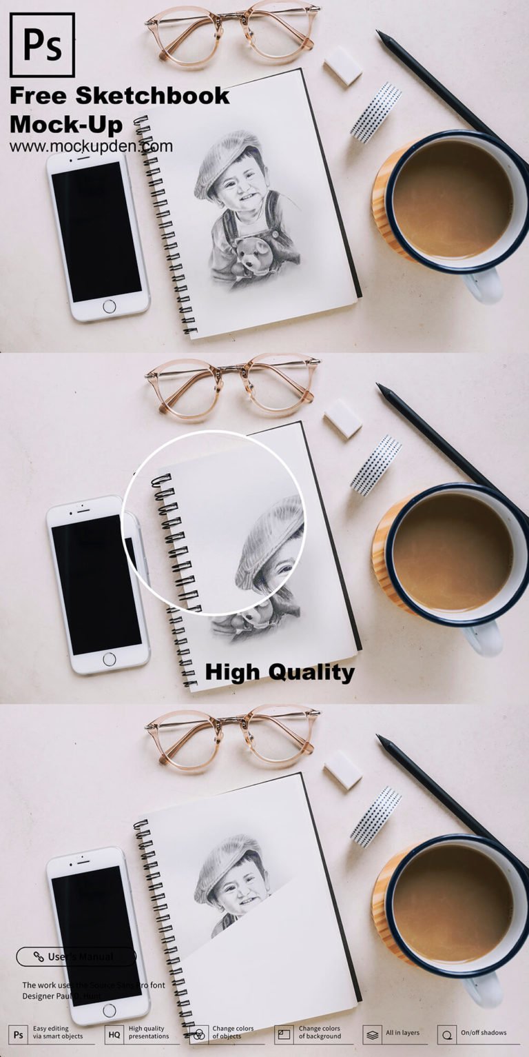 Download 42+ Sketch Mockup with Breathtaking Photoshop Action PSD