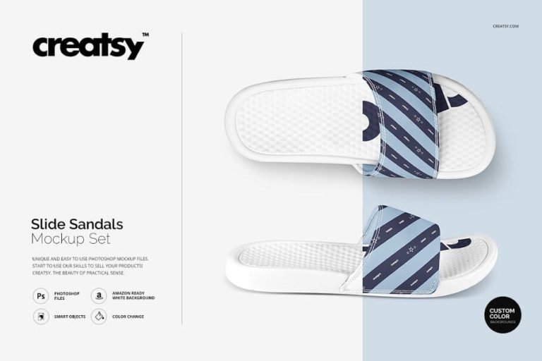 Download 20+ Free Stylish Flip Flops Mockup PSD Templates - Mockup Den