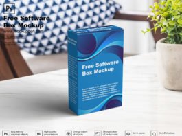 Free Software Box Mockup PSD Template