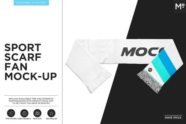 Download 23+ Best Free Designer Scarf Mockup PSD Template