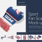 Sports Fan Scarf Mock-ups Generator