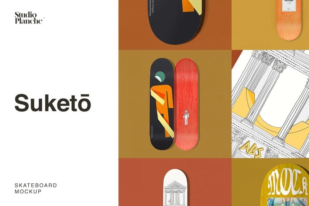 Suketo — Skateboard Mockup