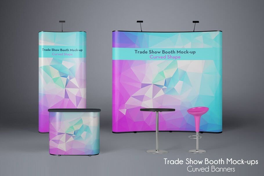 Download 20 Best Free Creative Booth Mockup Psd Template Trade Show