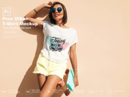 Free Urban T-Shirt Mockup PSD Template