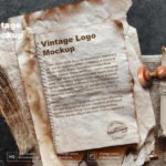 Free Vintage Logo Mockup PSD Template