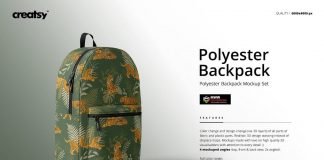 backpack mockup PSD templates