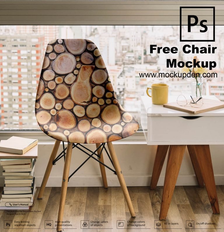 Free Chair Mockup PSD Template