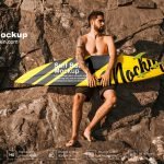 Free Surf Board Mockup PSD Template