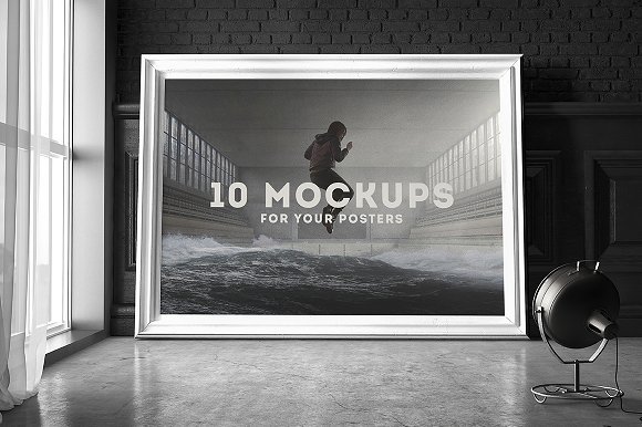 10 Smart Layered Poster PSD Mockup