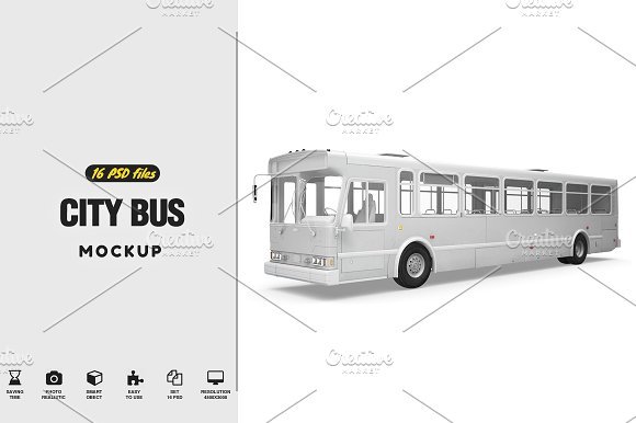 16 PSD File Bus Advertisement