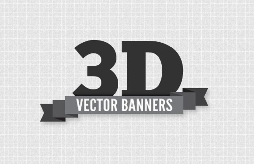 3D Web Banner Template Design: