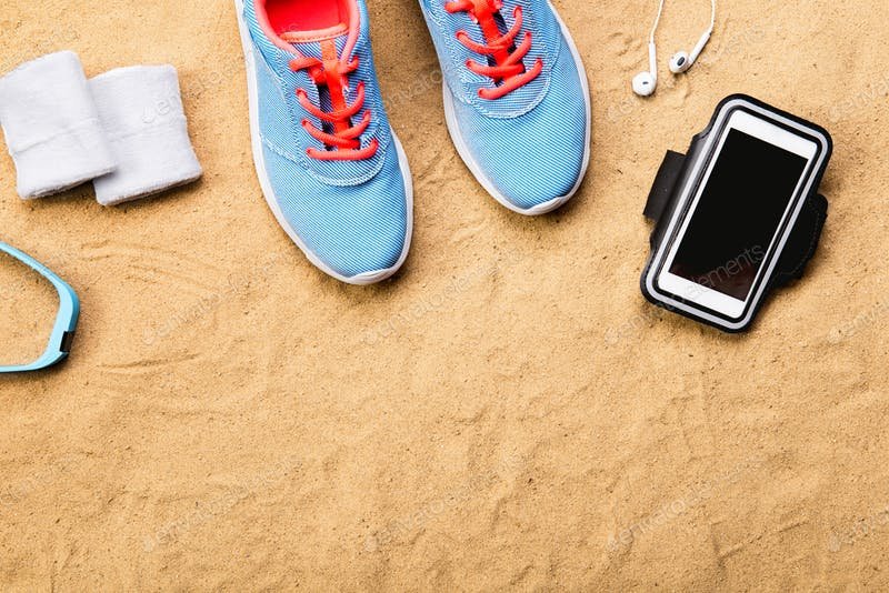 A Black Cover Protecting The Smartphone From Sand Template