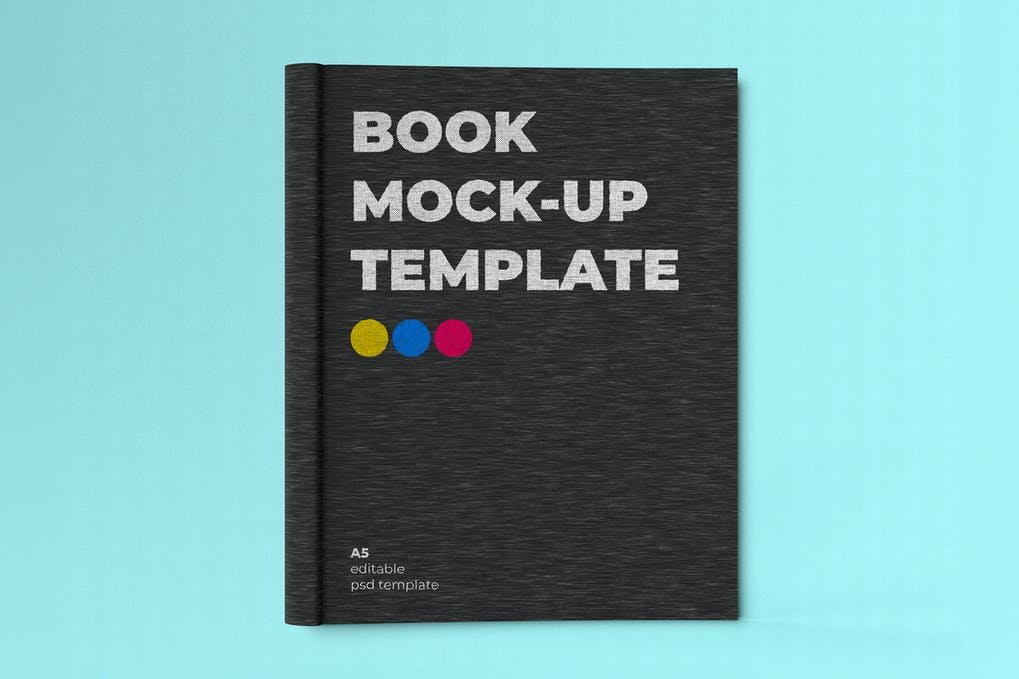 A5 Book Cover Mock-up Template