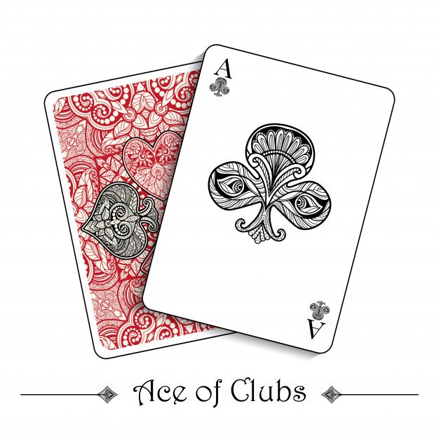 Ace Playing Card Vector File Illustration