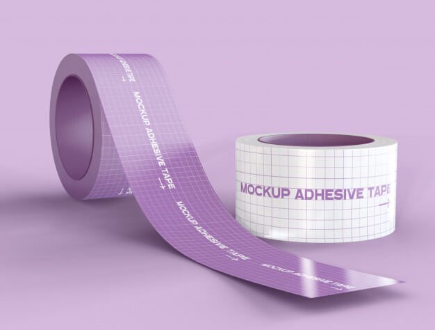 Adhesive tape mockup Premium Psd