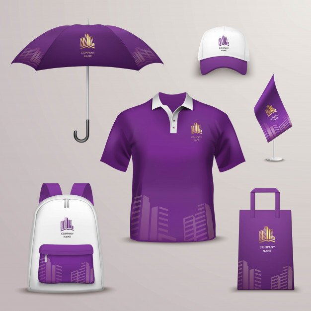 An Umbrella Is Placed With Some Other Items Vector.