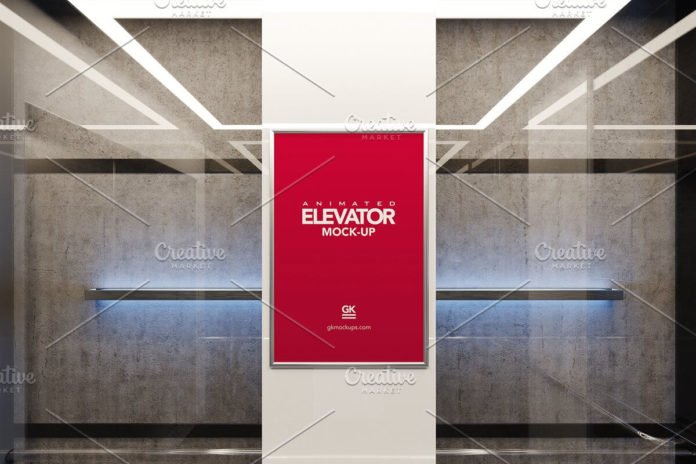 Download 20+ Free Elevator Mockup PSD Templates- Mockup Den