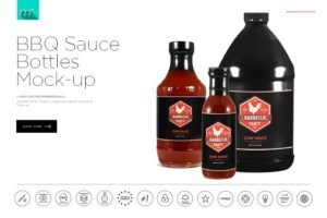 Download 40+Free Sauce Bottle Mockup | RED, Hot, BBQ Chilli Sauce PSD