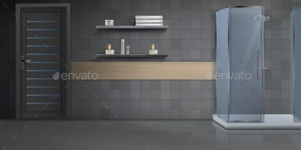 Download 28 Stunning Bathroom Mockup Interior Scene Psd Template