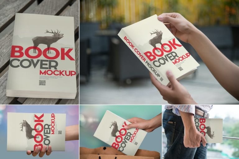 41+ Free New Book Cover Mockup PSD Templates 2020
