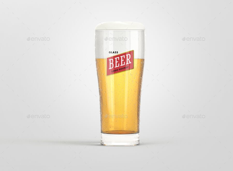 Beer Glass Logo Mock-Up