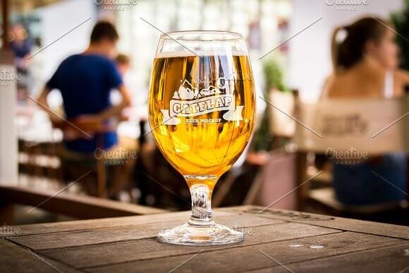 Beer Glass Mockup: