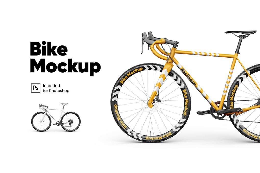 Download 31+ Best Free Cycle Mockup PSD Template for Brand Promotion - Mockup Den