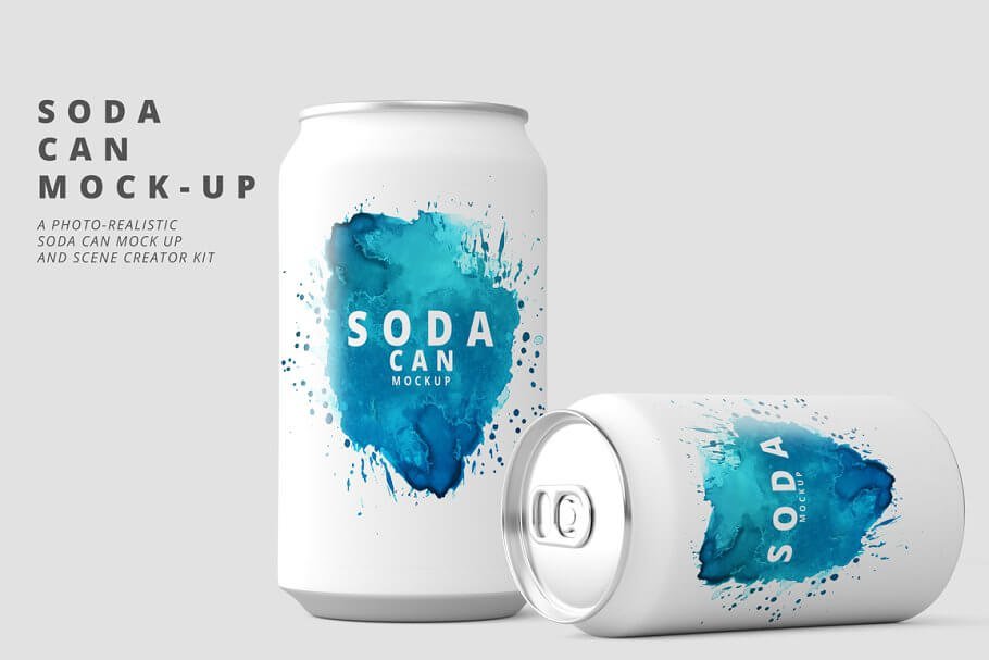 Download Beer Can Mockup | 30+ Wonderful Beer & Soda Can PSD and Vector