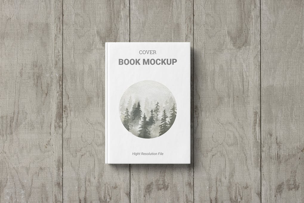 Book Cover Mockup Top View