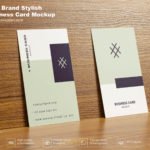 Free Brand Stylish Business Card Mockup PSD Template